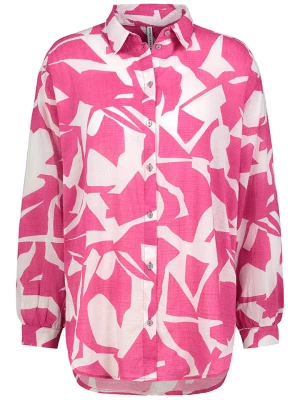 Fresh Made Bluzka w kolorze różowo-białym rozmiar: S/M