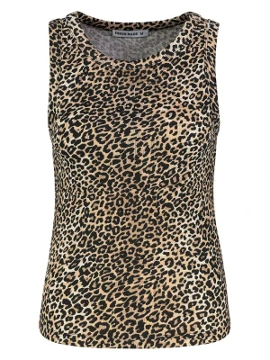 Fresh Made Top w kolorze beżowo-czarnym rozmiar: M