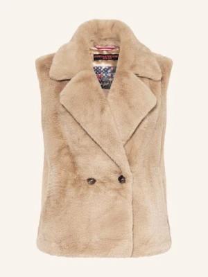 Frieda & Freddies Kamizelka Ze Sztucznego Futra Leo beige
