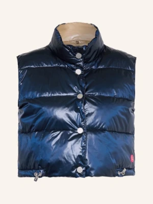 Frieda & Freddies Krótka Pikowana Kamizelka Maddy Z Dwustronnym Wykończeniem blau