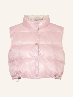 Frieda & Freddies Krótka Pikowana Kamizelka Maddy Z Dwustronnym Wykończeniem rosa
