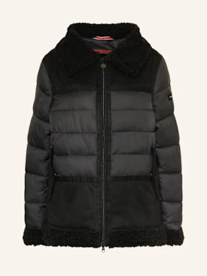 Frieda & Freddies Kurtka Pikowana Evan Z Mieszanki Materiałów Z Pluszowym Materiałem schwarz