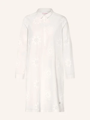 Frieda & Freddies Sukienka Koszulowa Z Ażurową Koronką weiss