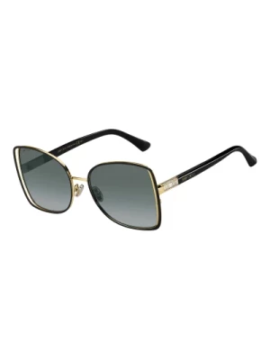 Frieda/S Sunglasses Black Gold/Dark Grey Shaded Jimmy Choo