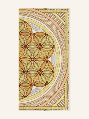 Friendly Hunting Chusta Jedwabna Flower Of Life gelb