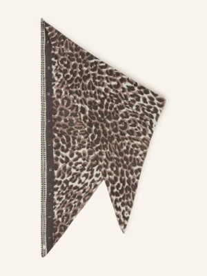 Friendly Hunting Chusta Trójkątna Cheetah Z Kaszmiru beige