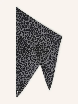 Friendly Hunting Chusta Trójkątna Cheetah Z Kaszmiru grau