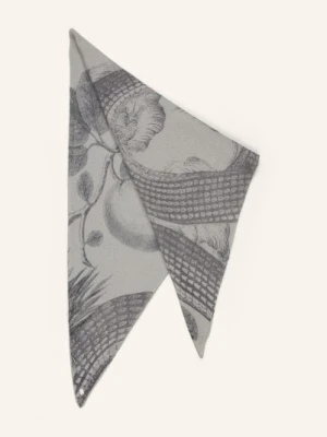 Friendly Hunting Chusta Trójkątna Z Kaszmiru grau