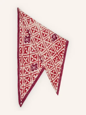 Friendly Hunting Chusta Trójkątna Z Kaszmiru rot