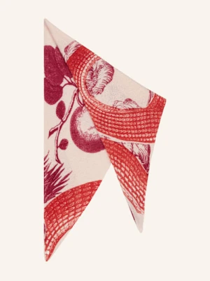 Friendly Hunting Chusta Trójkątna Z Kaszmiru rot