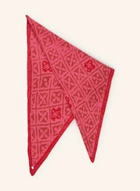 Friendly Hunting Trójkątna Chusta Eyes Of Marrakesh Z Kaszmiru rot