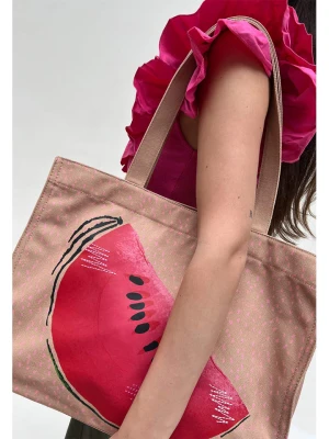 Fritzi aus Preußen Shopper bag "Kahlo" w kolorze jasnoróżowo-różowym - 27 x 14 x 8 cm rozmiar: onesize