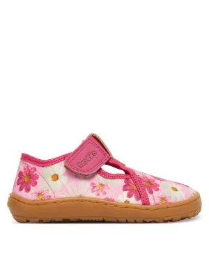 Froddo Kapcie Barefoot Canvas T-Bar G1700439-4 M Różowy