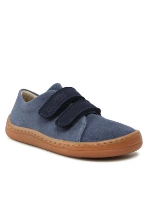 Froddo Sneakersy Barefoot Vegan Velcro G3130229 Niebieski