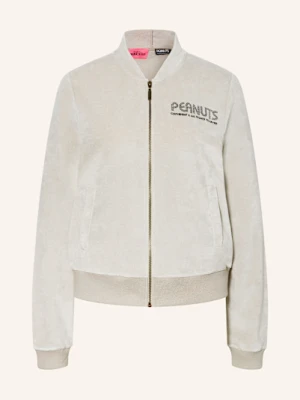 Frogbox Kurtka Z Nicki Z Ozdobnymi Kamykami beige