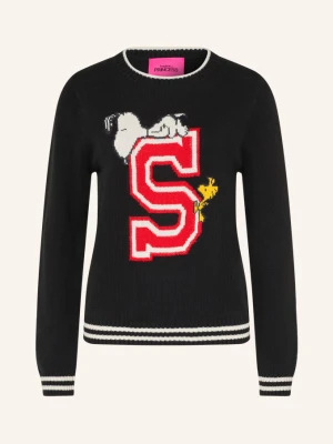 Frogbox Sweter Z Kamieniami Ozdobnymi schwarz czarny