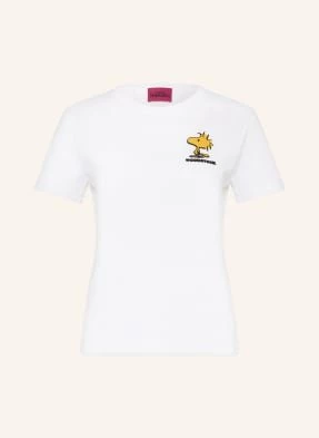 Frogbox T-Shirt Z Obszyciem Ozdobnymi Kamykami weiss