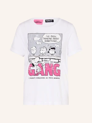 Frogbox T-Shirt Z Obszyciem Ozdobnymi Kamykami weiss