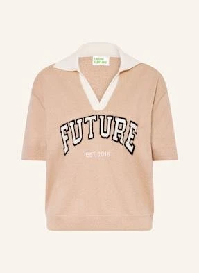From Future Dzianinowa Koszula Z Kaszmiru braun