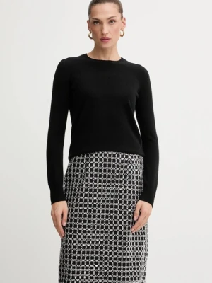 FROM FUTURE sweter kaszmirowy damski kolor czarny lekki WPR00019