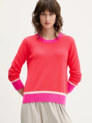FROM FUTURE sweter kaszmirowy damski kolor czerwony lekki WPR01366