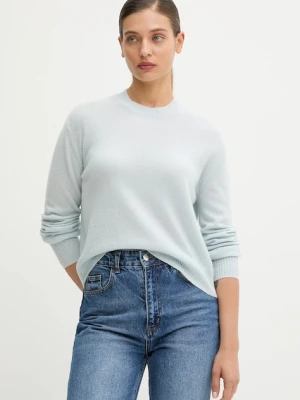 FROM FUTURE sweter kaszmirowy damski kolor niebieski lekki WPR03298