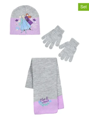 FROZEN 3-częściowy zestaw "Kraina Lodu" w kolorze jasnoszaro-fioletowym rozmiar: 52 cm