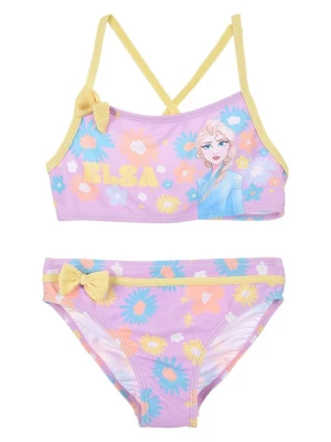 Disney Frozen Bikini "Kraina lodu" w kolorze fioletowym rozmiar: 104