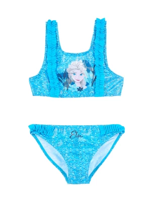 FROZEN Bikini "Kraina Lodu" w kolorze niebieskim rozmiar: 128