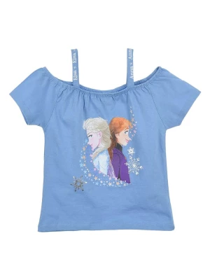 Disney Frozen Koszulka "Kraina lodu" w kolorze niebieskim rozmiar: 104
