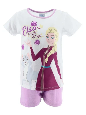 FROZEN Piżama "Kraina Lodu" w kolorze biało-fioletowym rozmiar: 98