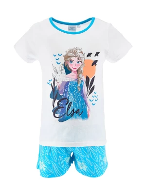 Disney Frozen Piżama "Kraina lodu" w kolorze niebiesko-białym rozmiar: 104
