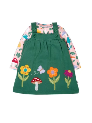 Frugi 2-częściowy zestaw "Pippa" w kolorze zielonym ze wzorem rozmiar: 92/98