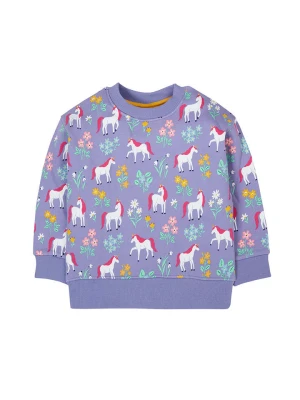 Frugi Bluza "Superb" w kolorze fioletowym rozmiar: 92/98