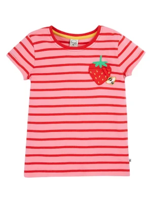 Frugi Koszulka "Camille" w kolorze czerwono-jasnoróżowym rozmiar: 104/110