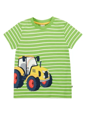 Frugi Koszulka "Sid" w kolorze zielono-żółtym rozmiar: 92/98