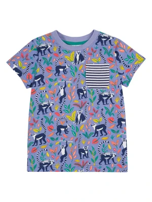 Frugi Koszulka "Truro" w kolorze niebieskim ze wzorem rozmiar: 98/104