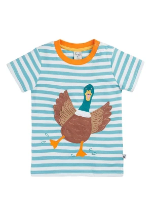 Frugi Koszulka w kolorze błękitno-białym rozmiar: 122 / 128