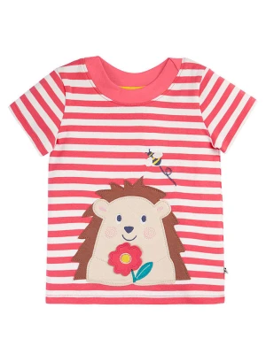 Frugi Koszulka w kolorze jasnoczerwono-białym rozmiar: 110 / 116