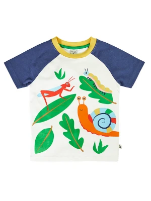 Frugi Koszulka w kolorze kremowym ze wzorem rozmiar: 128/134