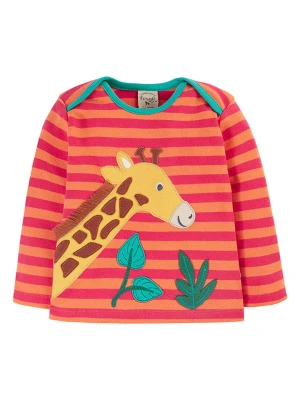 Frugi Koszulka w kolorze pomarańczowo-czerwonym rozmiar: 68/74