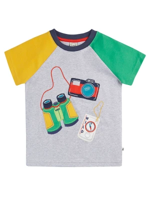 Frugi Koszulka w kolorze szarym ze wzorem rozmiar: 92/98