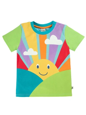 Frugi Koszulka w kolorze zielonym ze wzorem rozmiar: 92 / 98