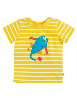 Frugi Koszulka w kolorze żółto-białym rozmiar: 92/98