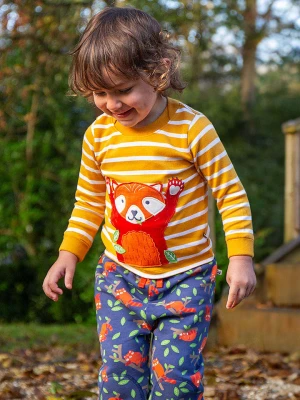 Frugi Koszulka w kolorze żółto-białym rozmiar: 80/86