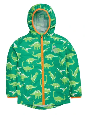 Frugi Kurtka przeciwdeszczowa "Dino-Roar!" w kolorze zielonym rozmiar: 104/110