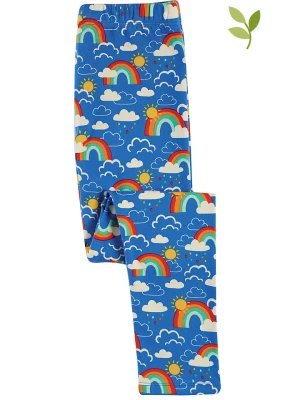 Frugi Legginsy "Libby" w kolorze niebieskim ze wzorem rozmiar: 110/116