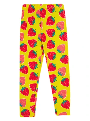 Frugi Legginsy "Libby" w kolorze żółto-czerwonym rozmiar: 104/110
