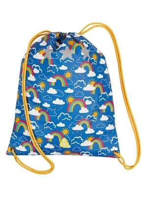 Frugi Plecak "Rainbow" w kolorze niebieskim ze wzorem - 34 x 42 cm rozmiar: onesize