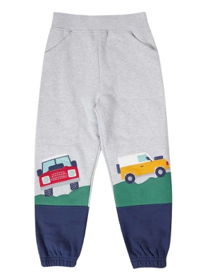 Frugi Spodnie dresowe "Malpas" w kolorze szaro-granatowym rozmiar: 92/98